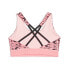 Puma Retro Glam Strappy Training Sports Bra Womens Pink Casual 52389262