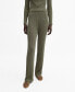 Women's Lurex-Knit Flared Pants