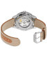 ფოტო #4 პროდუქტის Women's Swiss Automatic DS PH200M Diamond (1/20 ct. t.w.) Beige Synthetic Strap Watch 39mm