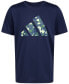 Фото #4 товара Big Boys Short-Sleeve Pebble Camo Logo Graphic T-Shirt