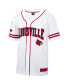 ფოტო #2 პროდუქტის Men's White, Red Louisville Cardinals Free Spirited Baseball Jersey