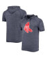 Фото #1 товара Men's Navy Boston Red Sox Raglan Hoodie T-shirt