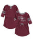 Фото #1 товара Платье для малышей Colosseum полосатое с рукавами Texas A&M Aggies, цвет малиновый