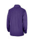 ფოტო #2 პროდუქტის Men's Purple LSU Tigers 2023 Coach Half-Zip Hooded Jacket