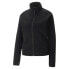 Puma Seasons Fleece Full Zip Jacket Womens Black Casual Athletic Outerwear 52258