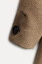 Фото #17 товара Длинное пальто из смесовой шерсти с поясом ZARA