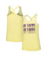 Фото #1 товара Women's Gold LSU Tigers Stacked Name Racerback Tank Top