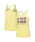 ფოტო #1 პროდუქტის Women's Gold LSU Tigers Stacked Name Racerback Tank Top