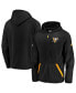 Men's Black Pittsburgh Penguins Rinkside Grid-Back Full-Zip Jacket