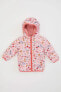 Фото #1 товара Куртка для малышей defacto Детская утепленная куртка с капюшоном и искусственным мехом