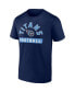 Фото #2 товара Men's Navy, White Tennessee Titans Two-Pack 2023 Schedule T-shirt Combo Set