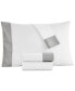 Фото #2 товара Italian Percale Sateen Cuff Pillowcase Pair, Standard, Created for Macy's
