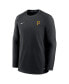 Men's Black Pittsburgh Pirates Authentic Collection Logo Performance Long Sleeve T-shirt