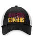 Фото #3 товара Men's Black, White Minnesota Golden Gophers Stockpile Trucker Snapback Hat