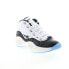 Фото #4 товара Reebok Question Mid Mens White Leather Lace Up Athletic Basketball Shoes