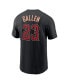 Фото #2 товара Men's Zac Gallen Black Arizona Diamondbacks Player Name and Number T-shirt