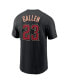 Men's Zac Gallen Black Arizona Diamondbacks Player Name and Number T-shirt