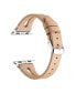 Фото #4 товара Sage Beige Genuine Leather Band for Apple, 38mm-40mm