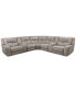 Фото #1 товара CLOSEOUT! Terrine 7-Pc. Fabric Sectional with 3 Power Motion Recliners and 2 USB Consoles, Created for Macy's