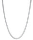 24" Two-Tone Franco Chain Necklace in 14k Gold-Plated & Sterling Silver (Also in Sterling Silver)