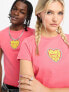 Vans unisex love is kind print t-shirt in pink