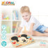 Детский деревянный паззл Disney Mickey Mouse + 12 Months 6 Предметы (12 штук)
