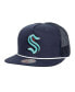 Фото #1 товара Men's Deep Sea Blue Seattle Kraken Roper Trucker Snapback Hat