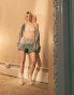 Topshop denim lover short in dirty bleach Dirty Bleach, 36 - фото #8