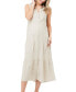 ფოტო #1 პროდუქტის Maternity Tracy Button Down Tiered Dress