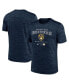 Men's Navy Milwaukee Brewers Authentic Collection Velocity Practice Performance T-shirt