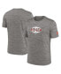 ფოტო #1 პროდუქტის Men's Heather Charcoal Cleveland Browns 2023 Sideline Alternate Logo Performance T-shirt