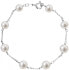 Silver bracelet with genuine pearls Pavon 23008.1