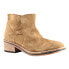 Diba True Casp Ian Square Toe Pull On Booties Womens Brown Casual Boots 69511-23