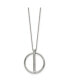 Фото #1 товара Chisel preciosa Crystal Pendant Cable Chain Necklace