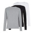 Фото #1 товара Tommy Hilfiger Longsleeve Slim 3Pack M T-shirt UM0UM03022 gray, white, black