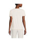 ფოტო #2 პროდუქტის Petite Relaxed Supima Cotton Crew Neck T-Shirt