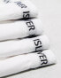 River Island 4 pack ribbed waistband brief in white