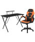 Фото #5 товара Gaming Desk And Racing Chair Set With Headphone Hook, And Monitor Stand
