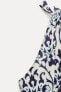 Фото #7 товара Платье с принтом и горловиной халтер — zw collection ZARA