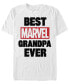 Фото #1 товара Men's Best Marvel Grandpa Short Sleeve Crew T-shirt