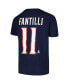 Big Boys Adam Fantilli Navy Columbus Blue Jackets Player Name and Number T-shirt