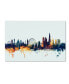 Michael Tompsett 'London England Skyline Blue' Canvas Art - 22" x 32"