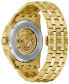 ფოტო #3 პროდუქტის Men's Automatic Classic Sutton Gold-Tone Stainless Steel Bracelet Watch 46mm