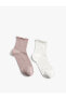 Фото #4 товара Носки Koton Basic 2-Li Socks Frill Detail