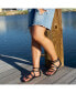 ფოტო #6 პროდუქტის Women's Zailie Strappy Gladiator Flat Sandals