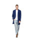 ფოტო #2 პროდუქტის Men's Tailored Wool Blend Notch Collar Wool Blend Walker Car Coat