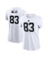 ფოტო #2 პროდუქტის Women's Darren Waller White Las Vegas Raiders Player Name Number T-shirt
