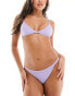 Weekday Sway triangle bikini top in lilac exclusive to ASOS