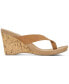 Women's Chicklet Wedge Thong Sandals, Created for Macy's