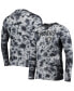 Фото #1 товара Men's Black Las Vegas Raiders Tie-Dye Long Sleeve T-shirt